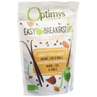 Optimys easy breakfast שקדים ווניל צ'יה ביו גדוד 350 גרם