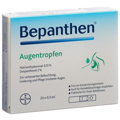 טיפות עיניים bepanthen 20 מונודו 0.5 מ"ל