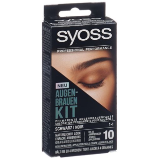 Syoss eyebrow kit black 10ml