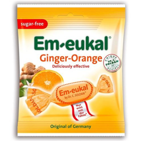 Soldan Em-eukal زنجبیل-پرتقال بدون شکر Btl 50 گرم