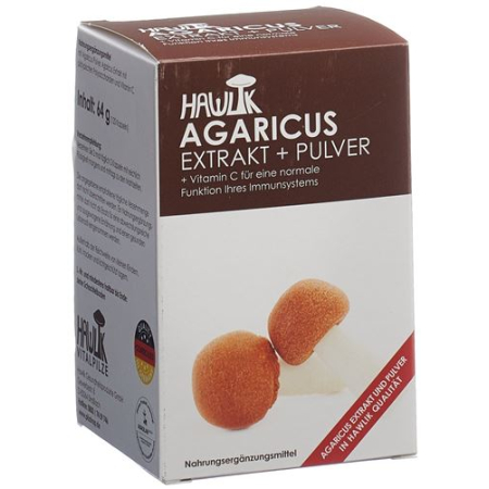 Hawlik Agaricus Extract + Powder Caps 120 pcs