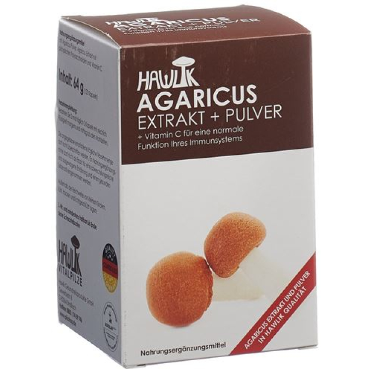 Prášok z extraktu Hawlik Agaricus + Kaps 120 ks