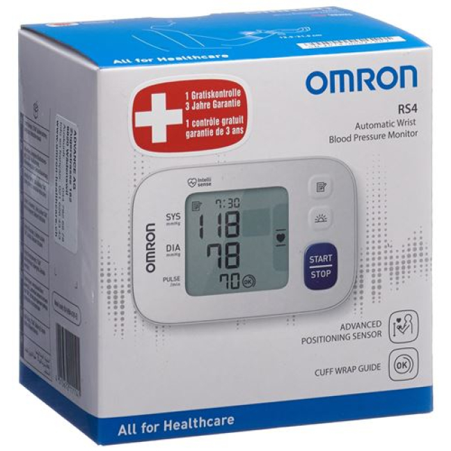Omron Blood Pressure Monitor Wrist RS4