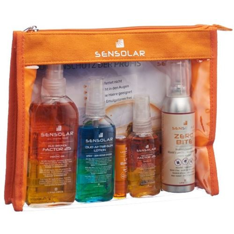 Sensolar Family Set Sensolar SPF 25 200ml After Sun 100ml ZeroBite 75ml Sensolar SPF 25 50ml Gratis läppbalsam