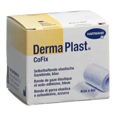 Dermaplast cofix gézkötés 4cmx4m kék