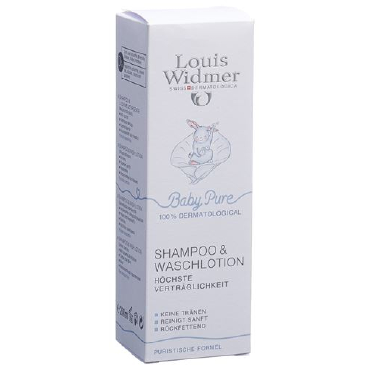 Louis Widmer Pure Baby Baby Shampoo & Pure cleanser 200 ml