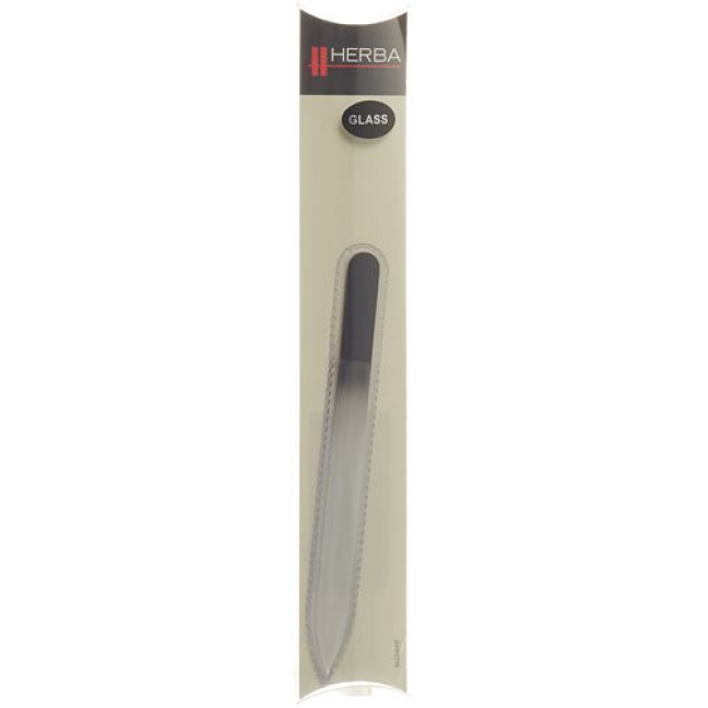 Herba glass nail file with case 14cm black