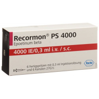 Recormon PS Inj Lös 4000 E / 0.3ml Fertspr 6 pcs