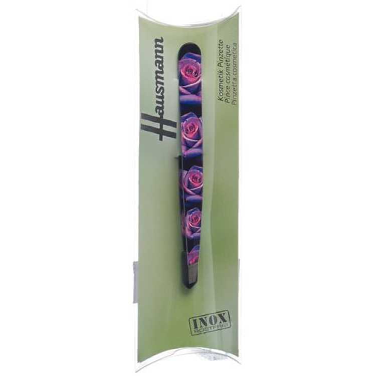 Hausmann tweezers slanted roses purple roses Design