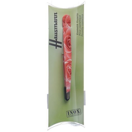 Hausmann tweezers slanted pink roses Design Roses