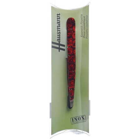 Hausmann tweezers slanted roses red roses Design