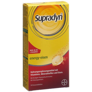 Supradyn Energy темір 30 көпіршікті таблетка