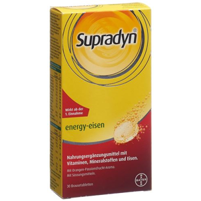 Supradyn energy ברזל 30 טבליות תוסס