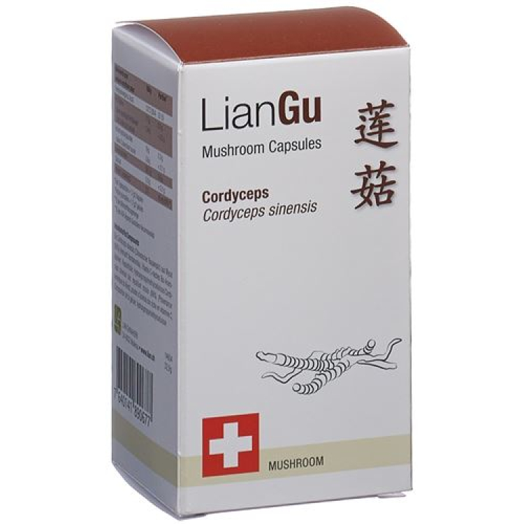 LianGu Cordyceps Mushrooms Cape Ds 60 pcs