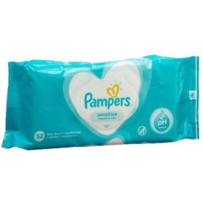 Pampers sensitive wet wipes 52 បន្ទះ