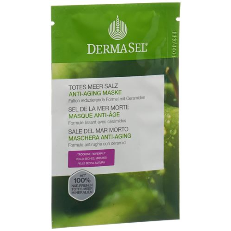 DermaSel Maske Anti-Aging deutsch/französisch/italienisch Btl 12