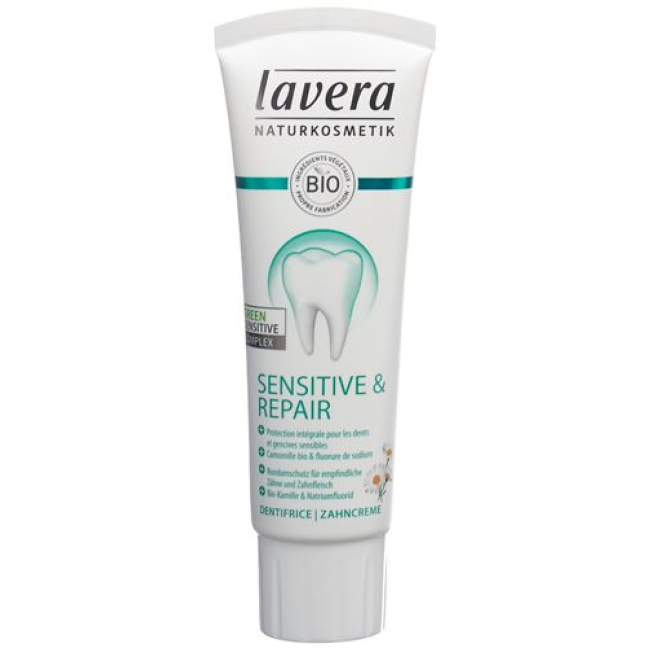 Lavera Dentifrico Sensitive & Reparador Tb 75 ml