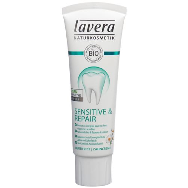 Lavera tandpasta sensitiv & reparation Tb 75 ml