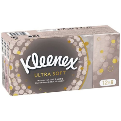 Kleenex ultrasoft handkerchiefs 12 pieces