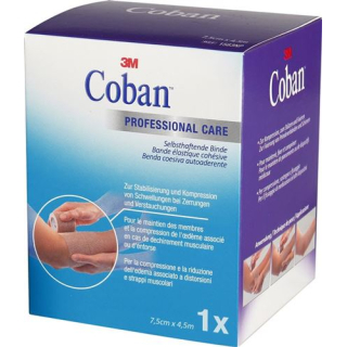 3M Coban elastic bandage self-adhesive 7.5cmx4.5m skin color