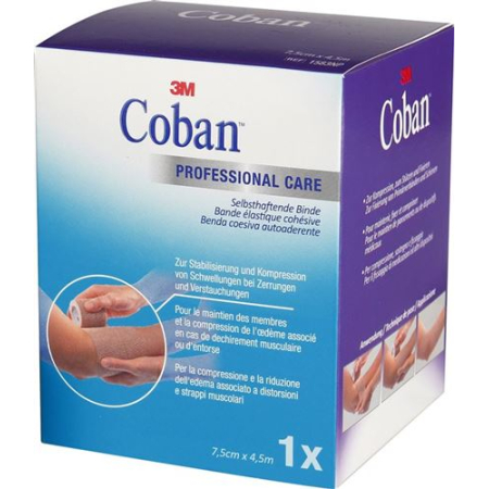 3M Coban elastic bandage self-adhesive 7.5cmx4.5m skin color