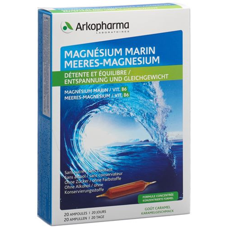 Arkopharma Marine Magnesium 20 drikkeforsterker 10 ml