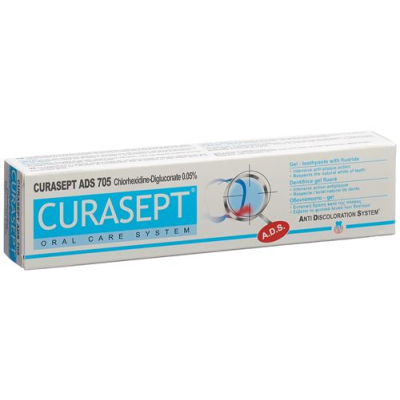 ថ្នាំដុសធ្មេញ curasept ads 705 0.05% tube 75 មីលីលីត្រ