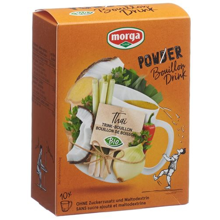 Morga Power Powder Bouillon drink Thai Bio 10 Battalion 4 g