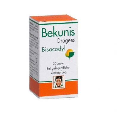 Bekunis dragees 5 mg bisacodyl can 30 יח'