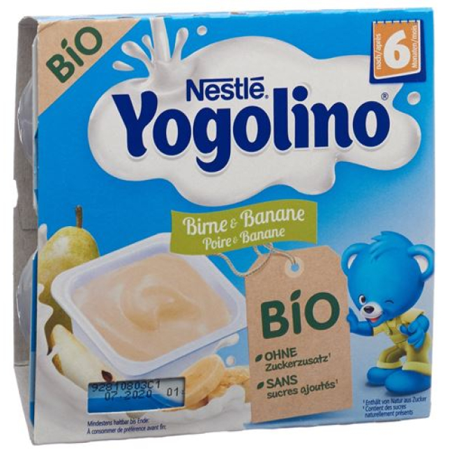Nestlé Yogolino organic pear Banana 4 x 90 g