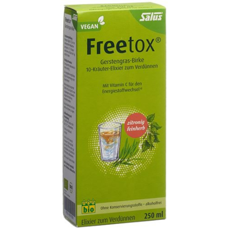 Salus Freetox elixir barley grass birch Bio Fl 250 ml