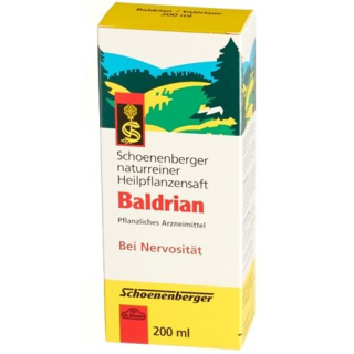 Schoenenberger valerian medicinal plant juice bottle 200 ml