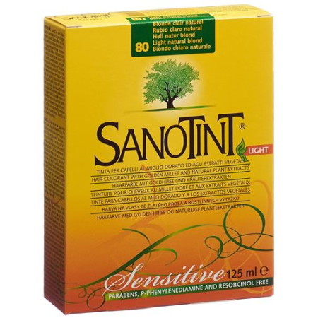 Sanotint Sensitive Light 80-as fényes természetes szőke hajszín