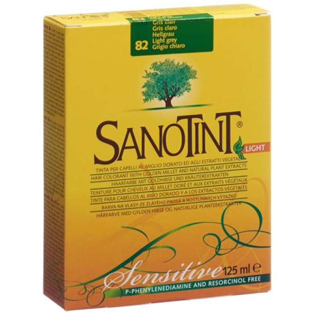 Sanotint Sensitive Ашық шаш түсі 82 ашық сұр