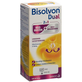 Bisolvon DUAL 2 in 1 cough syrup bottle 100 ml
