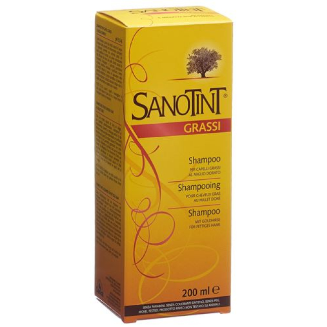 Sanotint shampooing cheveux gras Fl 200 ml