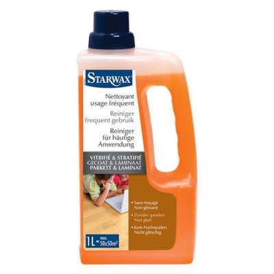 Starwax cleaner សម្រាប់ប្រើញឹកញាប់ parquet and laminate fl 1 lt