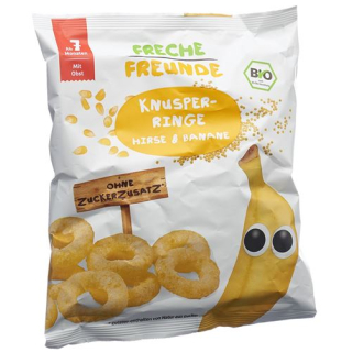 Cheeky Friends Crunchy Rings Millet & Banana Bag 20 g