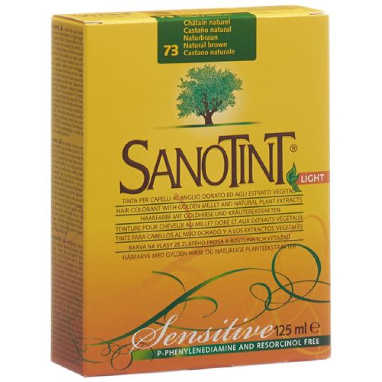 Sanotint Sensitive Light Hair Color 73 ពណ៌ត្នោតធម្មជាតិ