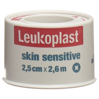 Leukoplast skin sensitive silicone 2.5cmx2.6m roll