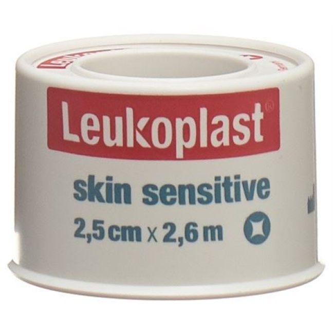 Penggelek silikon sensitif kulit Leukoplast 2.5cmx2.6m