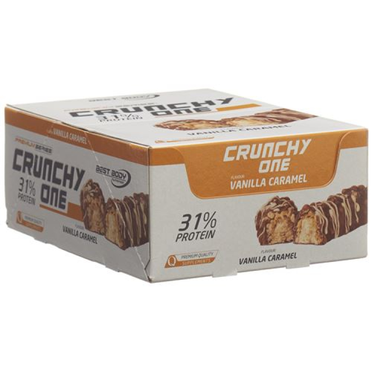 BEST BODY Crunchy One Bar Vanilla Caramel 15 x 51 g