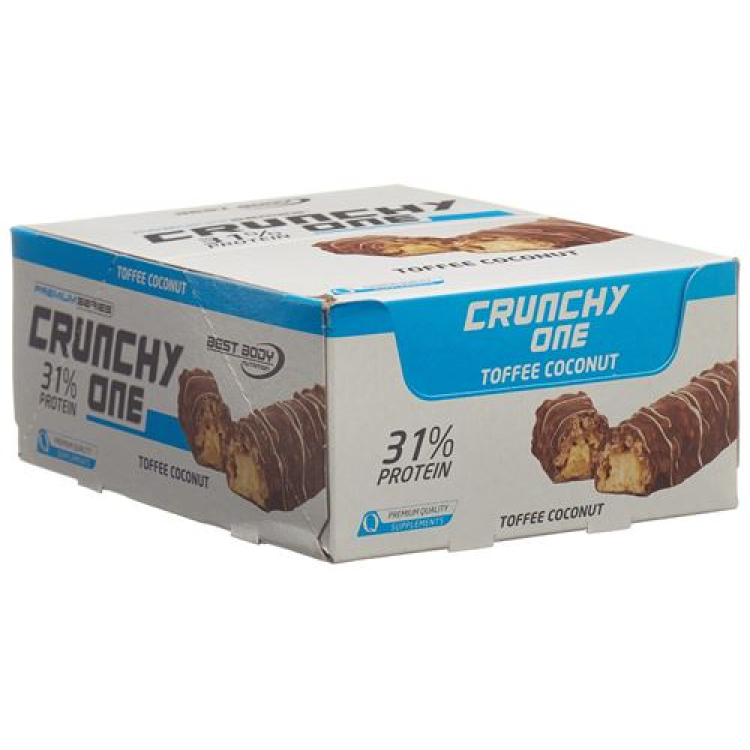 BEST BODY Crunchy One Bar Toffee Coconut 15 x 51 g