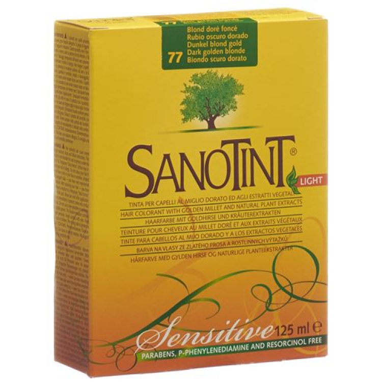 Sanotint Sensitive Light Hair Color 77 mørk blond guld