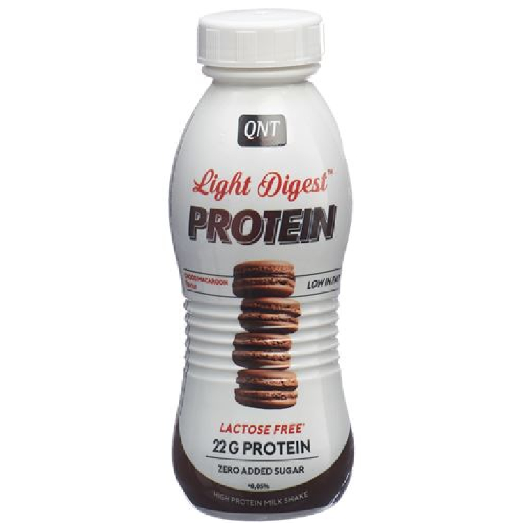 QNT Light digest protein shake Lactose Free Choco Macaron Petfl 310 ml