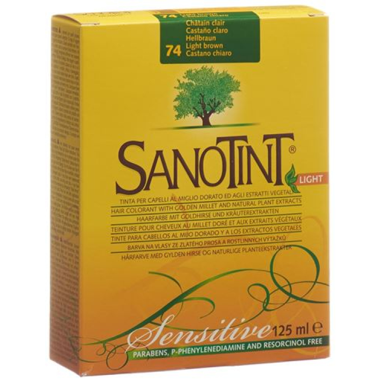 رنگ موی Sanotint Sensitive Light 74 قهوه ای روشن