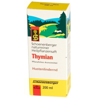 Schoenberger thyme Medicinal Sap Fl 200 ml