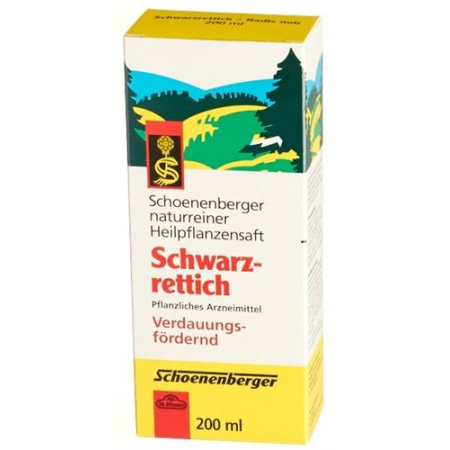 Schoenberger Black Radish Juice Medicinal Plants Fl 200 ml