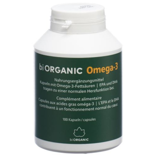 Biorganisk Omega-3 fransk / tysk 100 kapsler