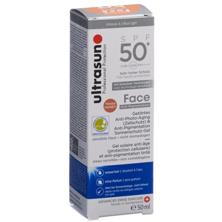 Ultrasun Mặt chống nám SPF50 + Mật ong 50 ml